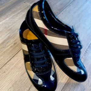 Boys Burberry Sneakers Gently Worn